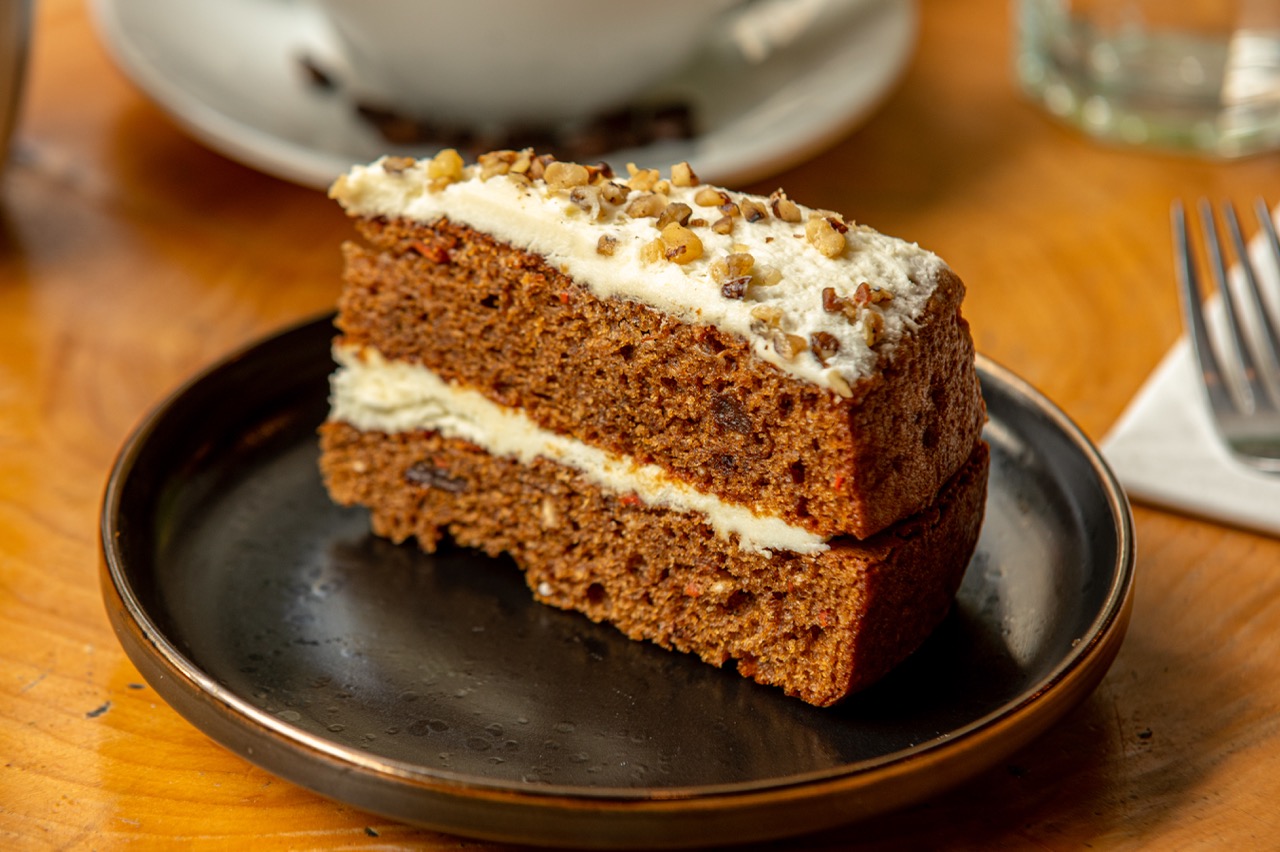 Carrot cake with cream cheese frosting